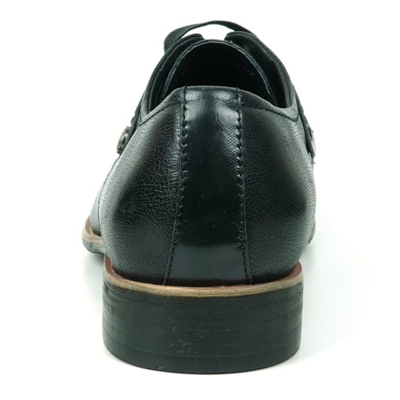 Encore by Fiesso FI-9052 Black Leather Lace up Shoes main image 6